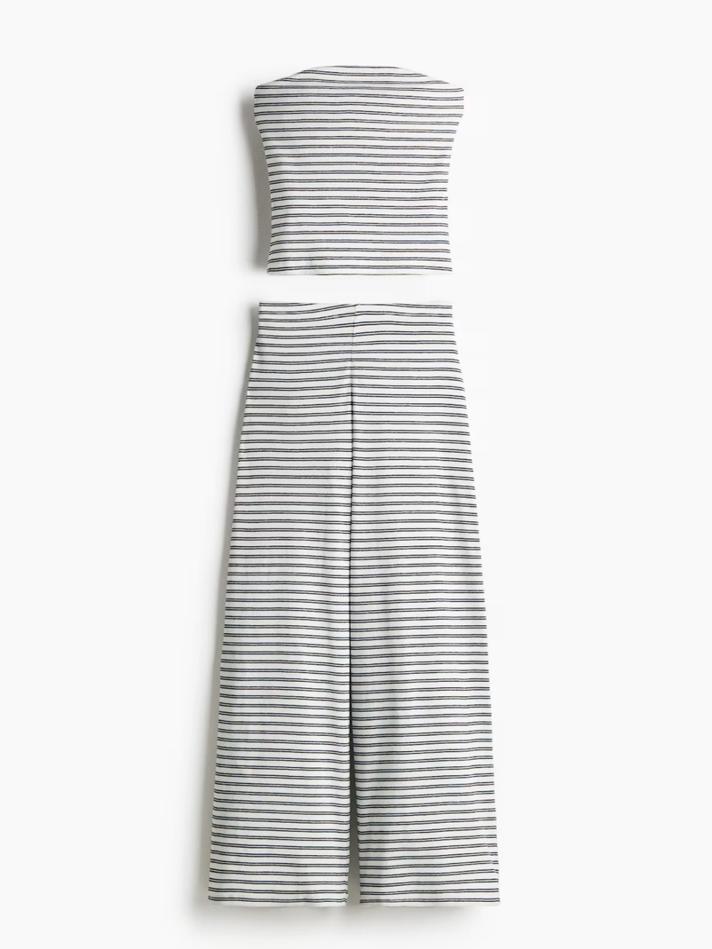 H&M 2-PIECE RIBBED TOP AND PANTS SET
